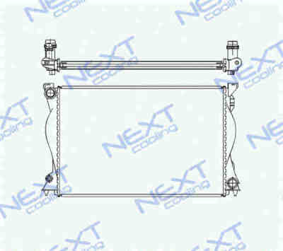 Next Cooling NC01013040M радиатор охлаждения двигателя