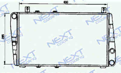 Next Cooling NC01013045M радиатор охлаждения двигателя