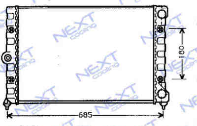 Next Cooling NC01013054M радиатор охлаждения двигателя