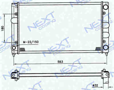 Next Cooling NC01013065M радиатор охлаждения двигателя