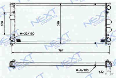 Next Cooling NC01013066M радиатор охлаждения двигателя