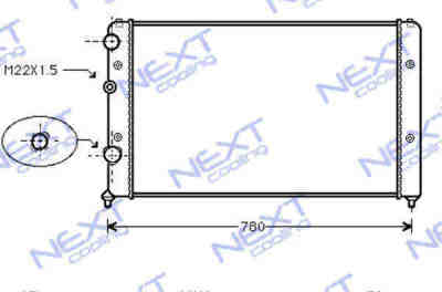 Next Cooling NC01013072M радиатор охлаждения двигателя