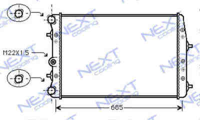 Next Cooling NC01013077M радиатор охлаждения двигателя