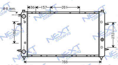 Next Cooling NC01013091M радиатор охлаждения двигателя