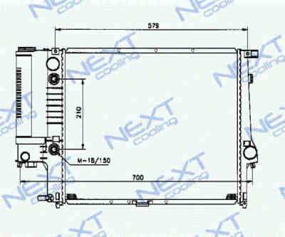 Next Cooling NC01016016M радиатор охлаждения двигателя