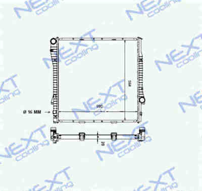 Next Cooling NC01016028B радиатор охлаждения двигателя