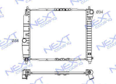 Next Cooling NC01022002M радиатор охлаждения двигателя