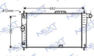 Next Cooling NC01022006M радиатор охлаждения двигателя