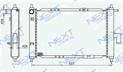 Next Cooling NC01022010M радиатор охлаждения двигателя