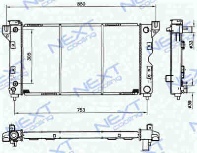 Next Cooling NC01025012B радиатор охлаждения двигателя