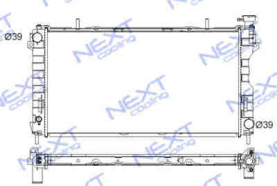 Next Cooling NC01025019B радиатор охлаждения двигателя