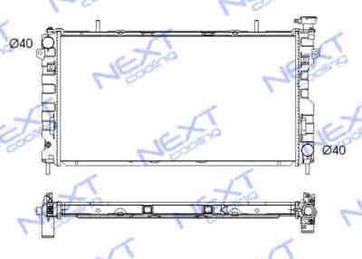 Next Cooling NC01025022B радиатор охлаждения двигателя