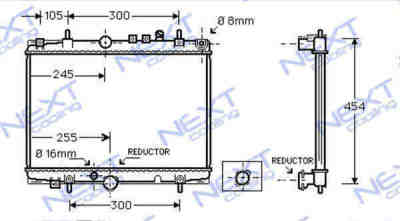 Next Cooling NC01028006B радиатор охлаждения двигателя