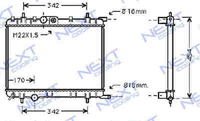 Next Cooling NC01028013B радиатор охлаждения двигателя