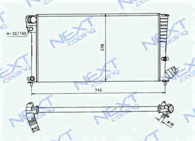Next Cooling NC01028018M радиатор охлаждения двигателя