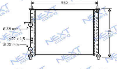 Next Cooling NC01031001M радиатор охлаждения двигателя