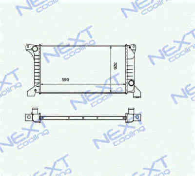 Next Cooling NC01034012M радиатор охлаждения двигателя
