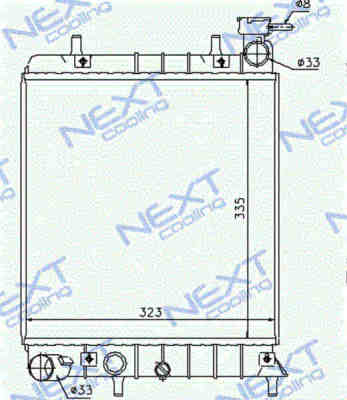 Next Cooling NC01037002B радиатор охлаждения двигателя