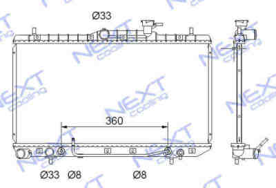 Next Cooling NC01037003M радиатор охлаждения двигателя