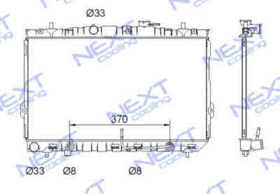 Next Cooling NC01037007B радиатор охлаждения двигателя