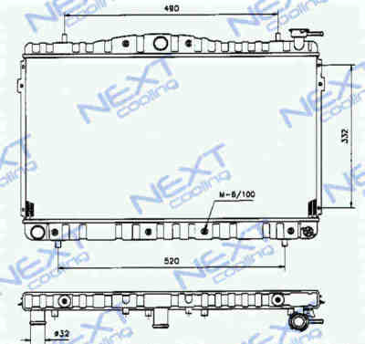Next Cooling NC01037015B радиатор охлаждения двигателя