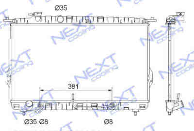 Next Cooling NC01037019B радиатор охлаждения двигателя