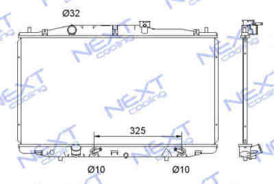 Next Cooling NC01040006B радиатор охлаждения двигателя