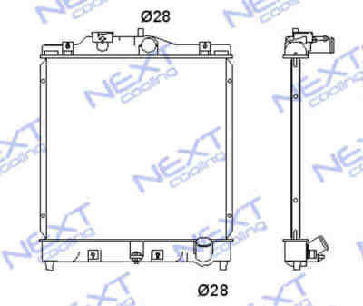 Next Cooling NC01040011B радиатор охлаждения двигателя