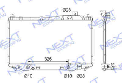 Next Cooling NC01040012B радиатор охлаждения двигателя