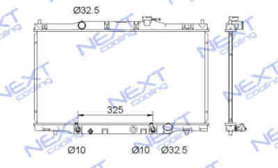 Next Cooling NC01040021B радиатор охлаждения двигателя