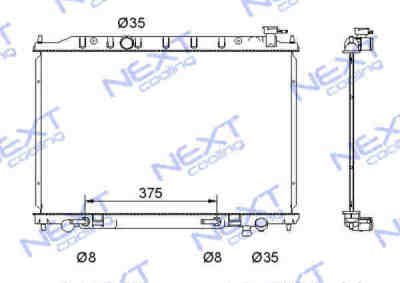 Next Cooling NC01049012B радиатор охлаждения двигателя