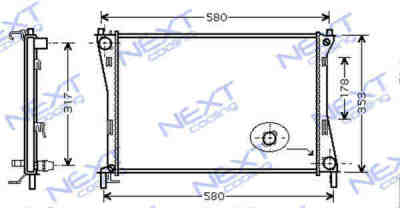 Next Cooling NC01052001M радиатор охлаждения двигателя