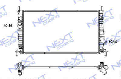 Next Cooling NC01052005B радиатор охлаждения двигателя