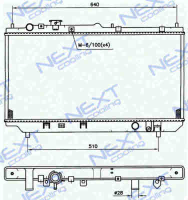 Next Cooling NC01052009B радиатор охлаждения двигателя