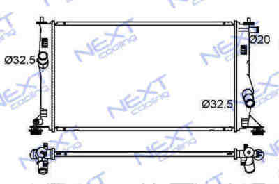 Next Cooling NC01052012B радиатор охлаждения двигателя