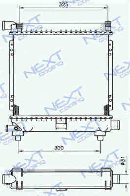 Next Cooling NC01055010B радиатор охлаждения двигателя