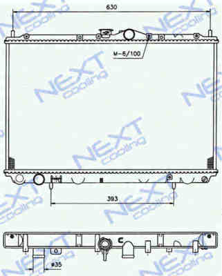 Next Cooling NC01058001B радиатор охлаждения двигателя
