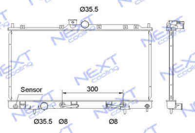 Next Cooling NC01058011B радиатор охлаждения двигателя