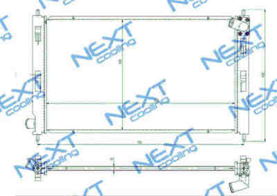 Next Cooling NC01058013B радиатор охлаждения двигателя