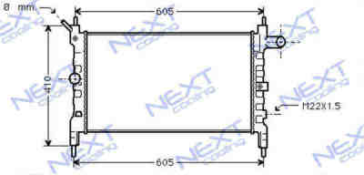 Next Cooling NC01061001M радиатор охлаждения двигателя