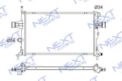 Next Cooling NC01061009M радиатор охлаждения двигателя
