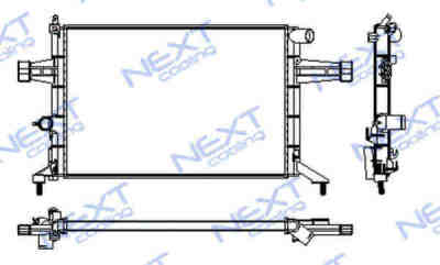 Next Cooling NC01061013M радиатор охлаждения двигателя