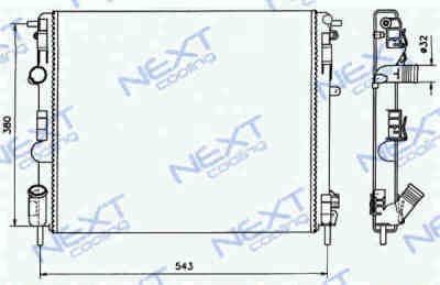 Next Cooling NC01064003M радиатор охлаждения двигателя
