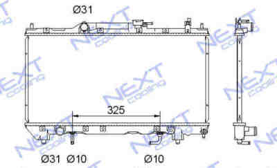 Next Cooling NC01076015B радиатор охлаждения двигателя