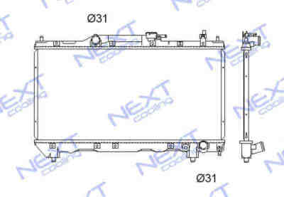 Next Cooling NC01076016B радиатор охлаждения двигателя