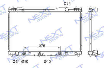 Next Cooling NC01076027B радиатор охлаждения двигателя