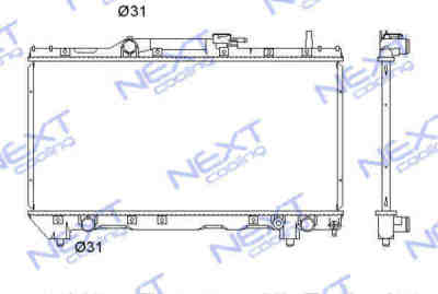 Next Cooling NC01076033B радиатор охлаждения двигателя
