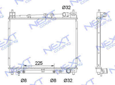 Next Cooling NC01076053B радиатор охлаждения двигателя