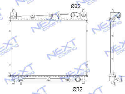 Next Cooling NC01076055B радиатор охлаждения двигателя