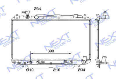 Next Cooling NC01076074B радиатор охлаждения двигателя